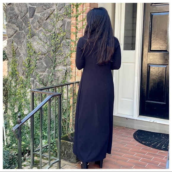✨RESTOCKED✨Chic black long knit duster - Picture 4 of 11
